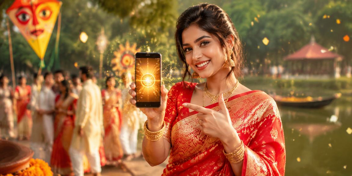 গাজীপুরে শাড়ি পরিহিত মডেলের মোবাইল পেমেন্ট ও বেটিং অভিজ্ঞতা
